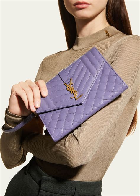 ysl clutch envelope bag|ysl silver clutch.